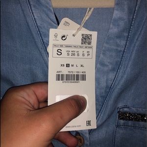 Zara Dresses - ZARA denim mini dress size S (Brand New) Zara Dresses - ZARA denim mini dress size S (Brand New)